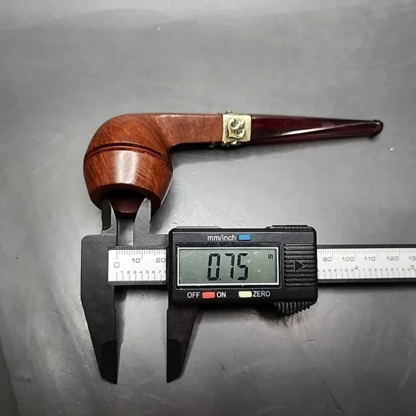 Pre-Kaywoodie KBB Blue Line Bakelite Straight Bulldog Estate Briar Pipe, Unsmoked - Image 14