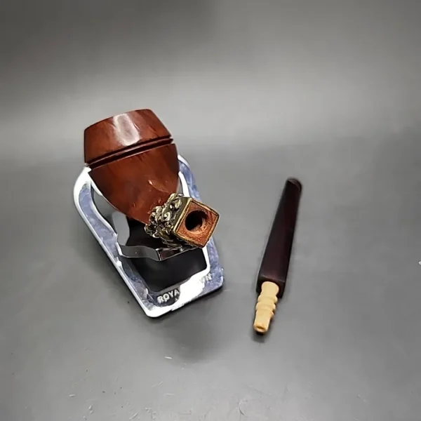 Pre-Kaywoodie KBB Blue Line Bakelite Straight Bulldog Estate Briar Pipe, Unsmoked - Image 15