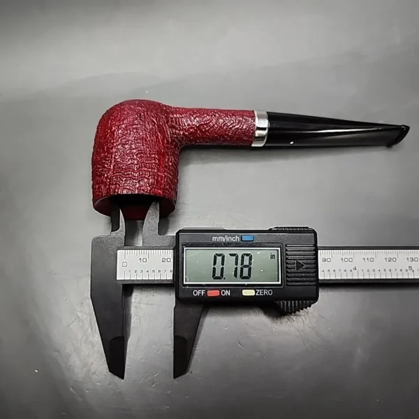 2008 Dunhill Ruby Bark 5103 Sandblasted Billiard Estate Briar Pipe, English Estates - Image 15