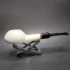 MBSD Meerschaum Deluxe Squat Tomato Block Meerschaum Pipe, Briar-Mortise - Image 3