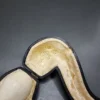 Antique KBB Bent Bulldog Block Meerschaum Pipe, Amber Stem, Unsmoked - Image 3