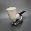 MBSD Meerschaum Deluxe Stack Dublin Block Meerschaum Pipe, Briar-Mortise - Image 4