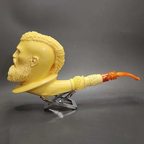 MBSD Meerschaum Masters by Kenan, Viking Ragnar Magnum Block Meerschaum Pipe - Image 4