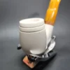MBSD Meerschaum Deluxe Oom Paul Block Meerschaum Pipe, Briar-Mortise - Image 4