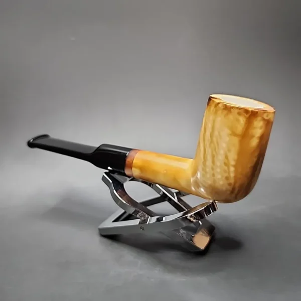 MBSD Meerschaum Deluxe Billiard Block Meerschaum Pipe, Briar-Mortise - Image 5