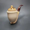 SMS Wind Cap Vase Sitter Estate Block Meerschaum Pipe, Turkish Estates - Image 5