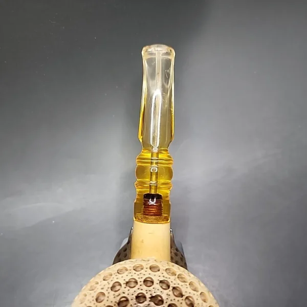 Bent Mushroom Lattice Estate Block Meerschaum Pipe, Turkish Estates - Image 6