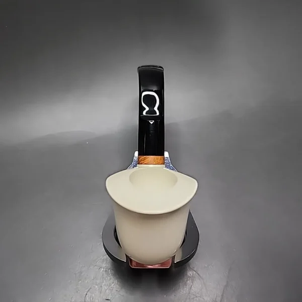 MBSD Meerschaum Deluxe Swan Block Meerschaum Pipe, Briar-Mortise - Image 6