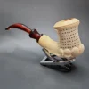 Unknown Magnum Lattice Estate Block Meerschaum Pipe, Turkish Estates - Image 6