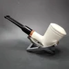MBSD Meerschaum Deluxe Stack Dublin Block Meerschaum Pipe, Briar-Mortise - Image 7