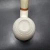 MBSD Meerschaum Deluxe Bent Apple Block Meerschaum Pipe, Briar-Mortise - Image 7