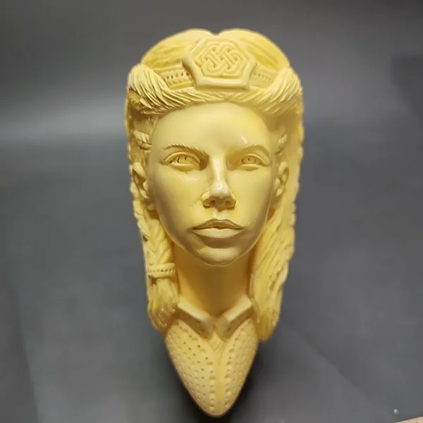 MBSD Masters by Kenan, Magnum Viking Goddess Block Meerschaum Pipe, New - Image 7