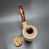 SMS Wind Cap Vase Sitter Estate Block Meerschaum Pipe, Turkish Estates - Image 7