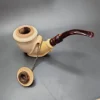 SMS Wind Cap Vase Sitter Estate Block Meerschaum Pipe, Turkish Estates - Image 8