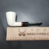 MBSD Meerschaum Deluxe Stack Dublin Block Meerschaum Pipe, Briar-Mortise - Image 9
