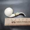 MBSD Meerschaum Deluxe Bent Apple Block Meerschaum Pipe, Briar-Mortise - Image 9