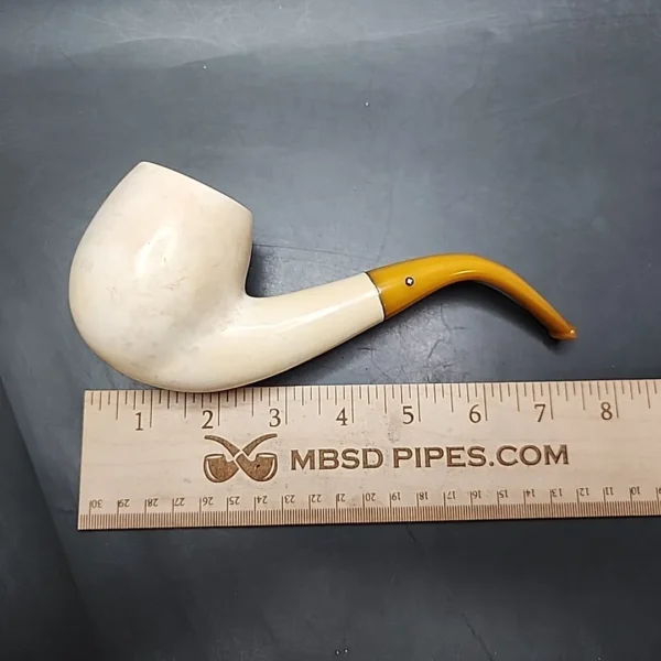 Kaywoodie Magnum Estate Block Meerschaum Pipe, 4-Hole Stinger, American Estates - Image 9