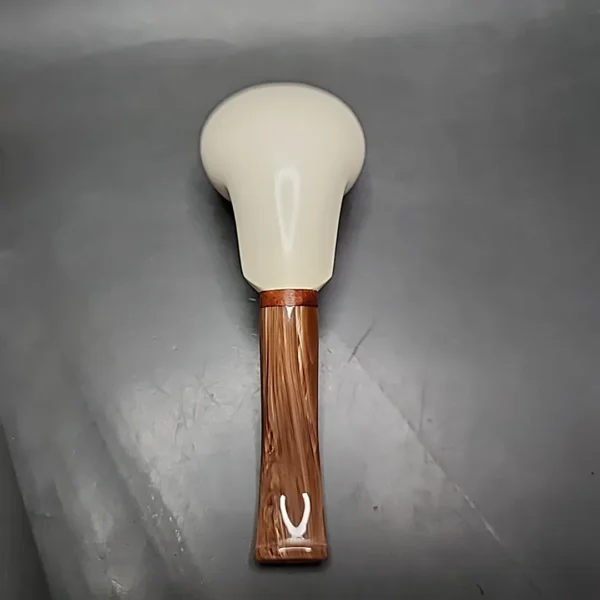 MBSD Meerschaum Deluxe Squat Tomato Block Meerschaum Pipe, Briar-Mortise - Image 9
