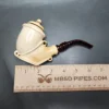 SMS Wind Cap Vase Sitter Estate Block Meerschaum Pipe, Turkish Estates - Image 9
