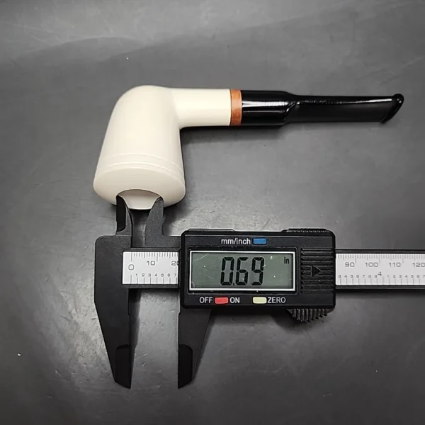 MBSD Meerschaum Deluxe Stack Dublin Block Meerschaum Pipe, Briar-Mortise - Image 10