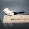 MBSD Meerschaum Deluxe Smooth Cobra Block Meerschaum Pipe, Briar-Mortise - Image 9