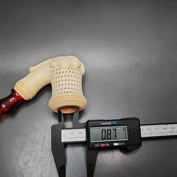 Unknown Magnum Lattice Estate Block Meerschaum Pipe, Turkish Estates - Image 10