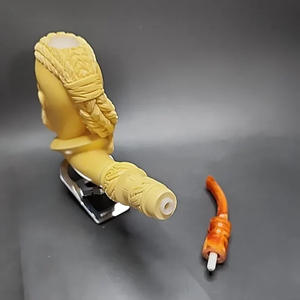 MBSD Meerschaum Masters by Kenan, Viking Ragnar Magnum Block Meerschaum Pipe - Image 10