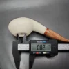MBSD Meerschaum Deluxe Squat Tomato Block Meerschaum Pipe, Briar-Mortise - Image 11