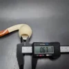 Antique KBB Bent Bulldog Block Meerschaum Pipe, Amber Stem, Unsmoked - Image 11