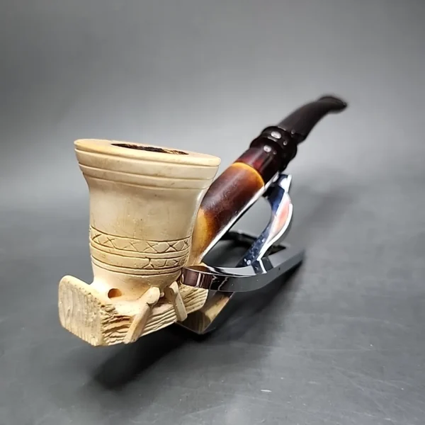 Royal Meerschaum Liberty Bell Estate Block Meerschaum Pipe, Turkish Estates - Image 7