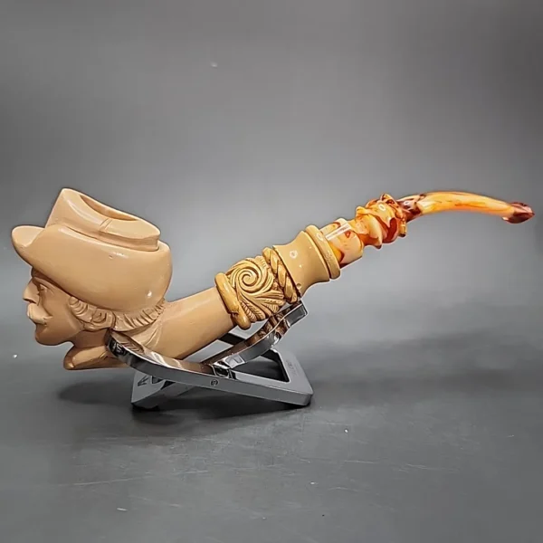 Doctor Watson Estate Block Meerschaum Pipe, Unsmoked - Image 3