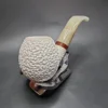MBSD Meerschaum Deluxe Bent Apple Block Meerschaum Pipe, Briar-Mortise - Image 5