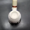 MBSD Meerschaum Deluxe Bent Apple Block Meerschaum Pipe, Briar-Mortise - Image 6