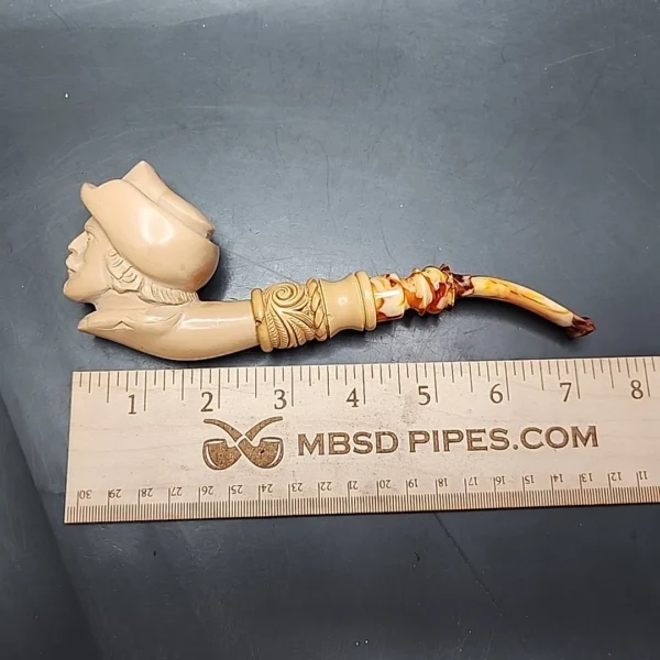 Doctor Watson Estate Block Meerschaum Pipe, Unsmoked - Image 8