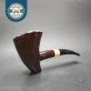 Pipe Tristan Smooth Drunken Poker Sitter Handmade Briar Pipe, New