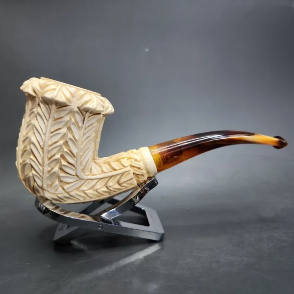 Floral Estate Block Meerschaum Pipe - Image 3