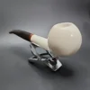 MBSD Meerschaum Deluxe Apple Block Meerschaum Pipe, Briar-Mortise - Image 4