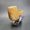MBSD Meerschaum Deluxe Brandy Block Meerschaum Pipe, Briar-Mortise - Image 4