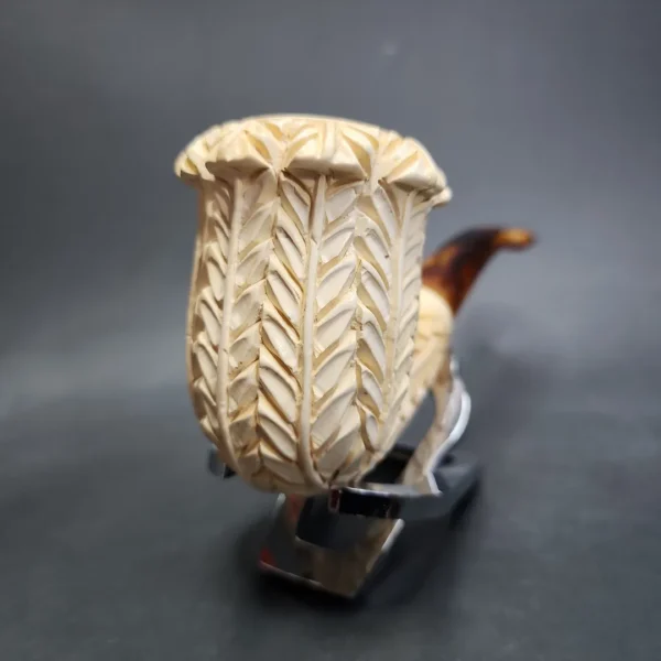 Floral Estate Block Meerschaum Pipe - Image 4