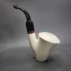 MBSD Meerschaum Deluxe Sitter Block Meerschaum Pipe, Briar-Mortise - Image 5
