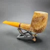 MBSD Meerschaum Deluxe Brandy Block Meerschaum Pipe, Briar-Mortise - Image 5