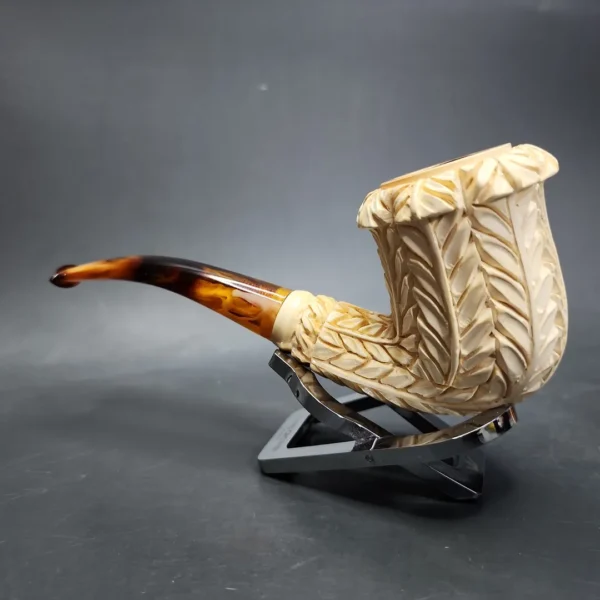 Floral Estate Block Meerschaum Pipe - Image 5