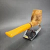 MBSD Meerschaum Deluxe Brandy Block Meerschaum Pipe, Briar-Mortise - Image 6