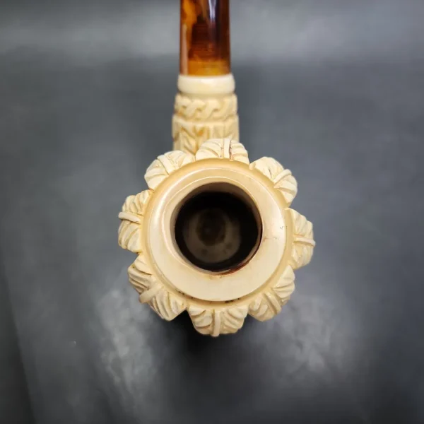 Floral Estate Block Meerschaum Pipe - Image 6