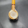 MBSD Meerschaum Deluxe Brandy Block Meerschaum Pipe, Briar-Mortise - Image 8
