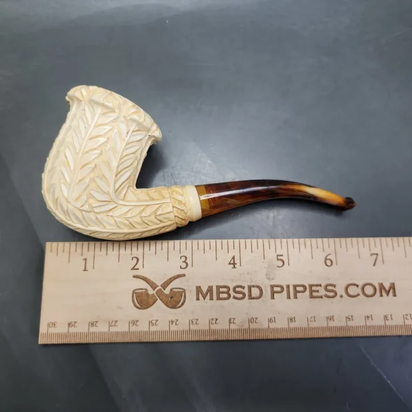 Floral Estate Block Meerschaum Pipe - Image 8