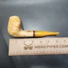 MBSD Meerschaum Deluxe Brandy Block Meerschaum Pipe, Briar-Mortise - Image 10