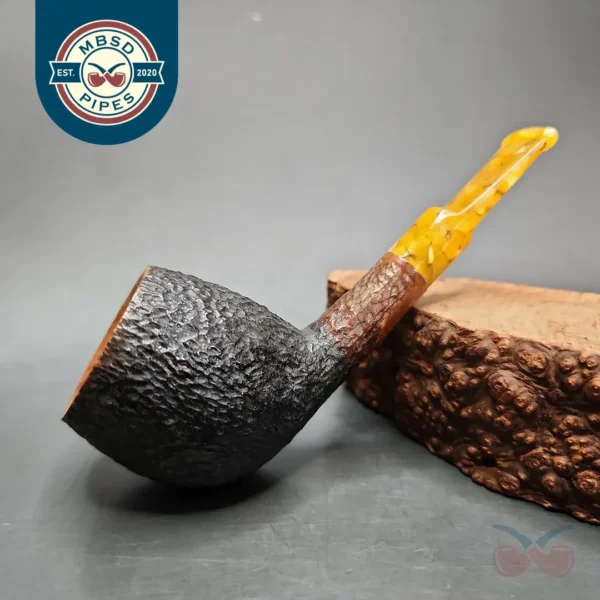 U-Briar Rusticated Anse Estate Briar Pipe, American Estates