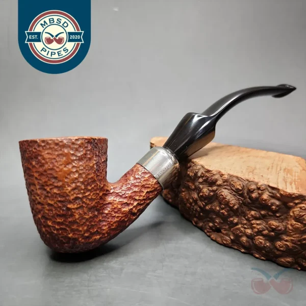 Savinelli Dry System Rusticated Bent Dublin Estate Briar Pipe, 6mm, Italian Estates