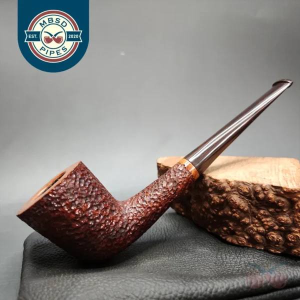 Dave Neeb Rusticated Zulu Handmade Briar Pipe, New